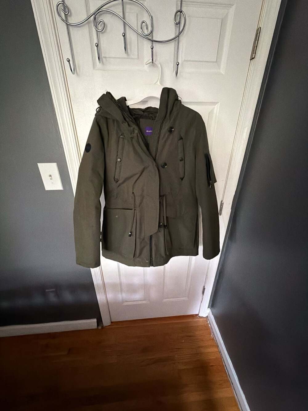 Madden Girl Olive Green Utility Jacket Parka